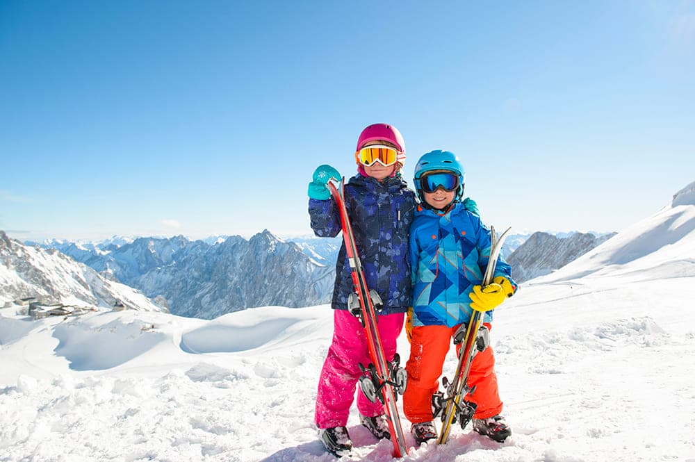 Enfants à la montagne