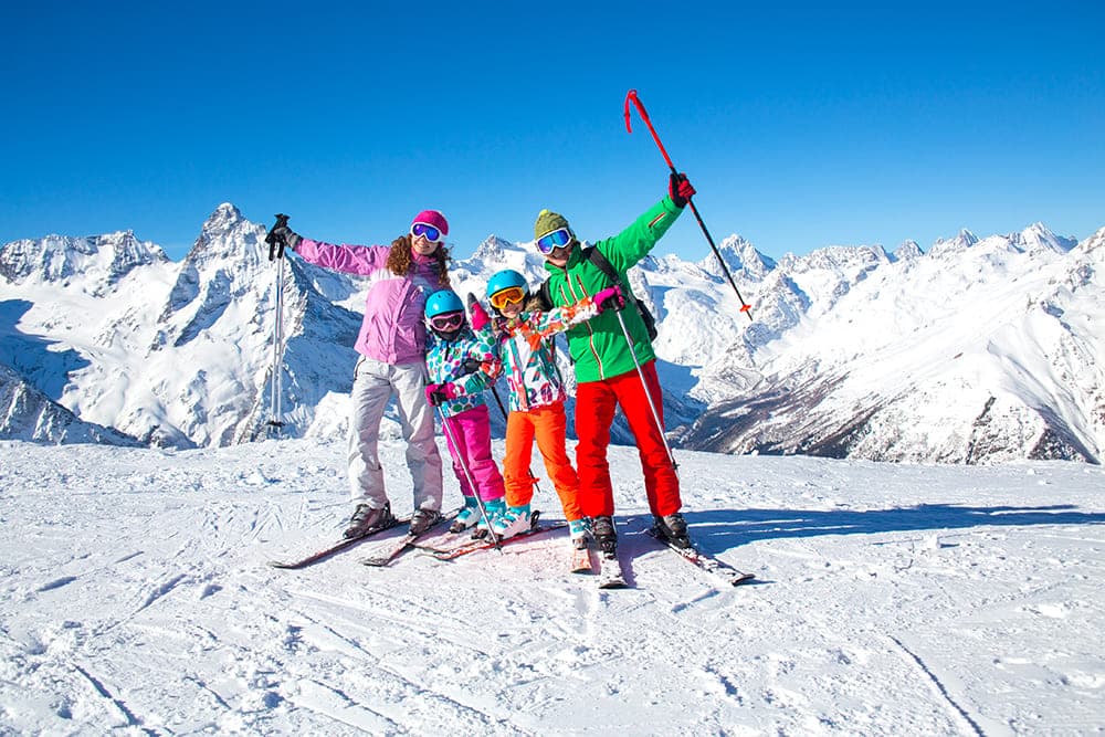 Enfants à la montagne